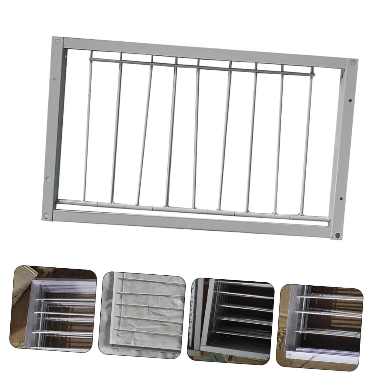 BESTonZON Puertas para Jaulas de Aves de Hierro Blanco, 2 Piezas Instalación Rápida y Mayor Seguridad para Refugios de Pájaros y Criaderos