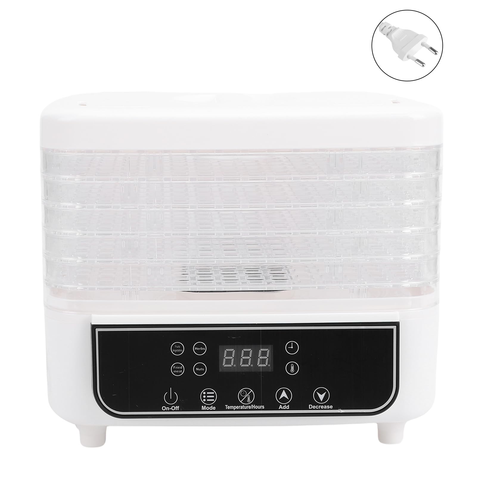 SIXRUN Disidratatore Alimentare 160W con Temporizzatore Regolabile,