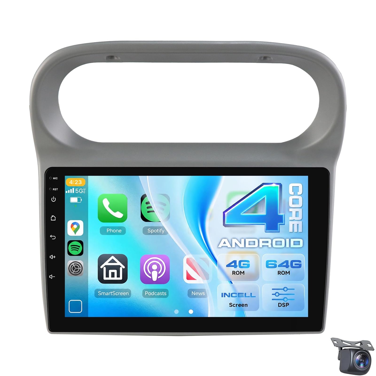 Dla Renault Twingo 2005-2013 aktualizacja radia samochodowego Android 15