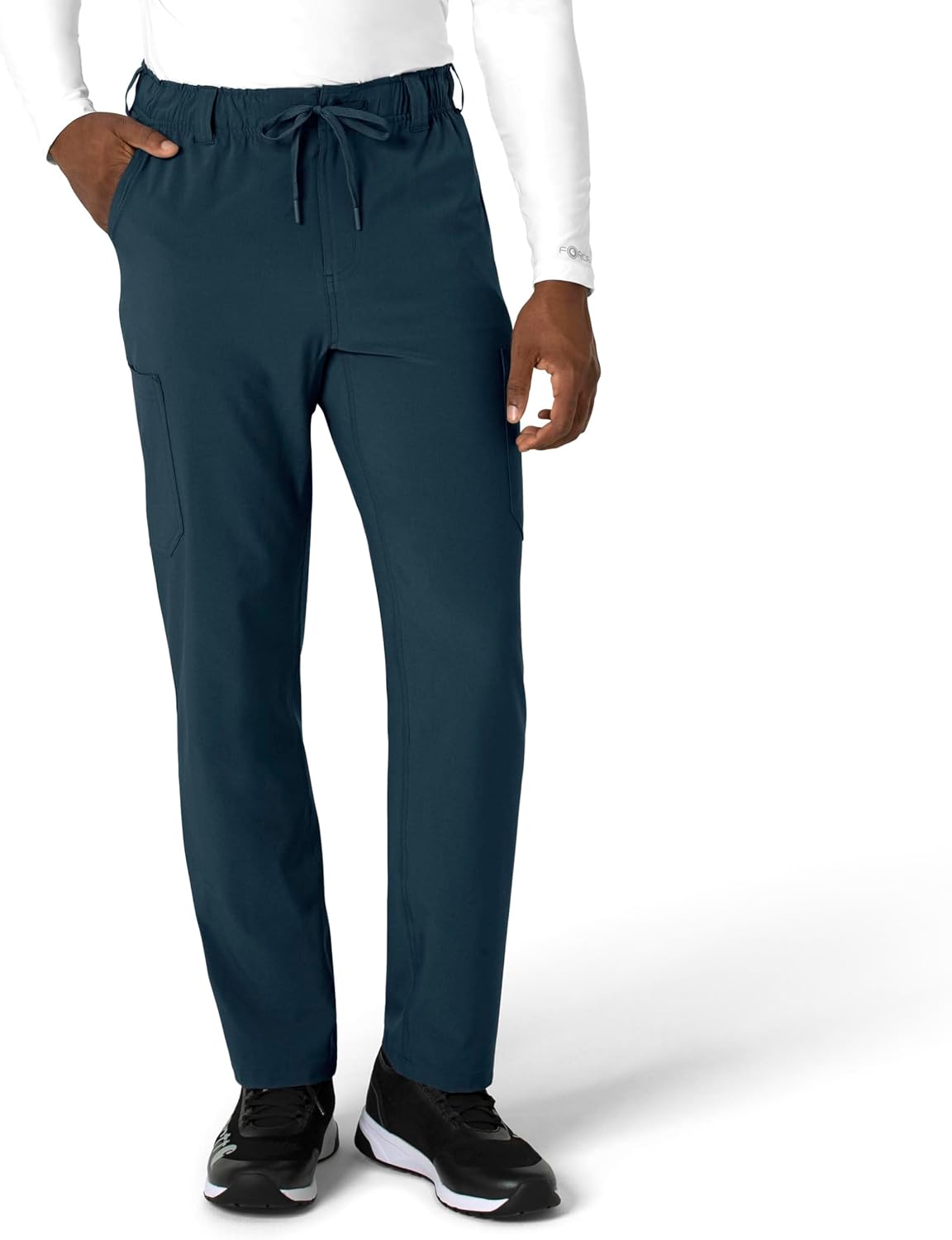 Carhartt Force Cross-Flex Men's Straight Leg Scrub Pant - Navy, L Tall