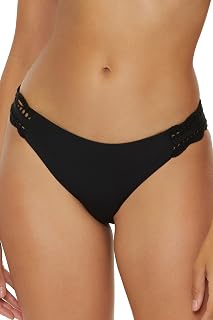 BECCA Women's Colette American Bikini Bottom, Cheeky Coverage, Swimwear Separates
