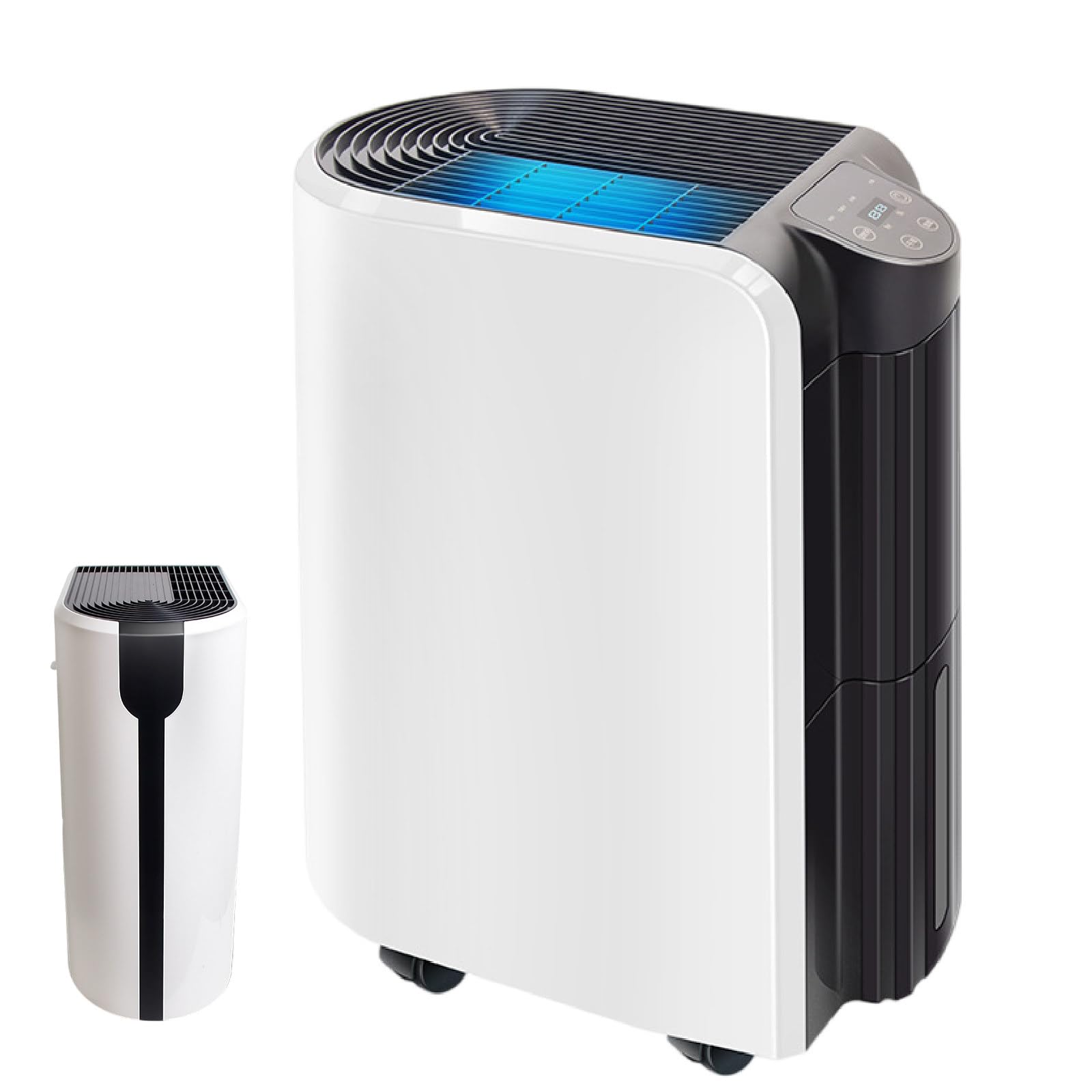 Deshumidificador con Compresor De 20 L/Día para Dormitorio/Hogar, Control Inteligente por App | Temporización Bidireccional | Secado Asistido, con 2,4 L De Agua