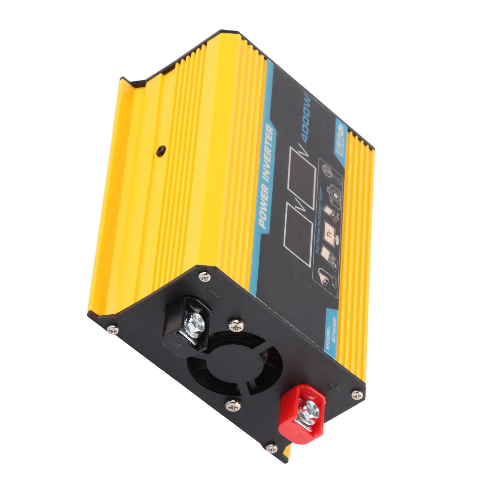 Kit de inversor Solar, inversor de 300 W con Panel de 18 W y Controlador de 30 A, Color Negro. (12V to 220V)