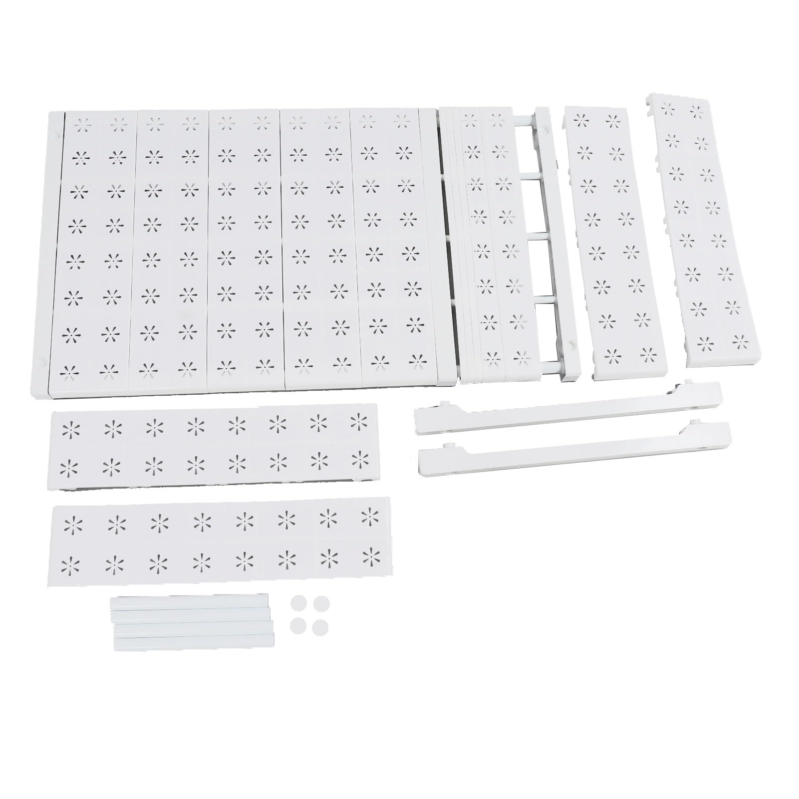 Jeffergarden Ripiani da Appoggio per Armadio Espandibili Scaffale per Armadio Espandibile Scaffale per Riporre Oggetti Durevole Salvaspazio per il Bagno (Lunghezza 87‑108 cm/34,3‑42,5 pollici)