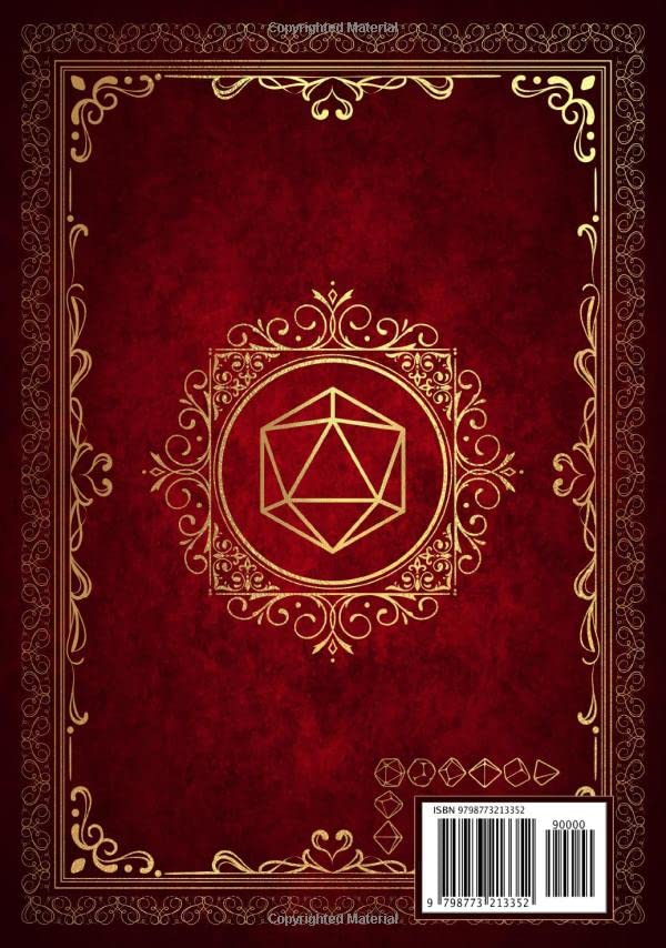 Rpg Character Journal: Create and Track Your Role Playing Game Character - Red Vintage Cover Design - Image 2