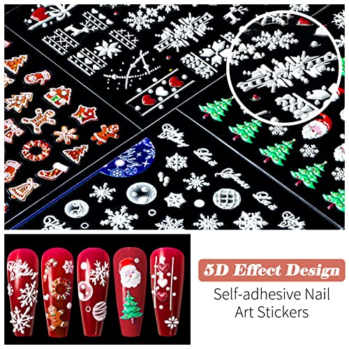 5D Adesivi Unghie Nail Art, 5D Adesivi per Unghie