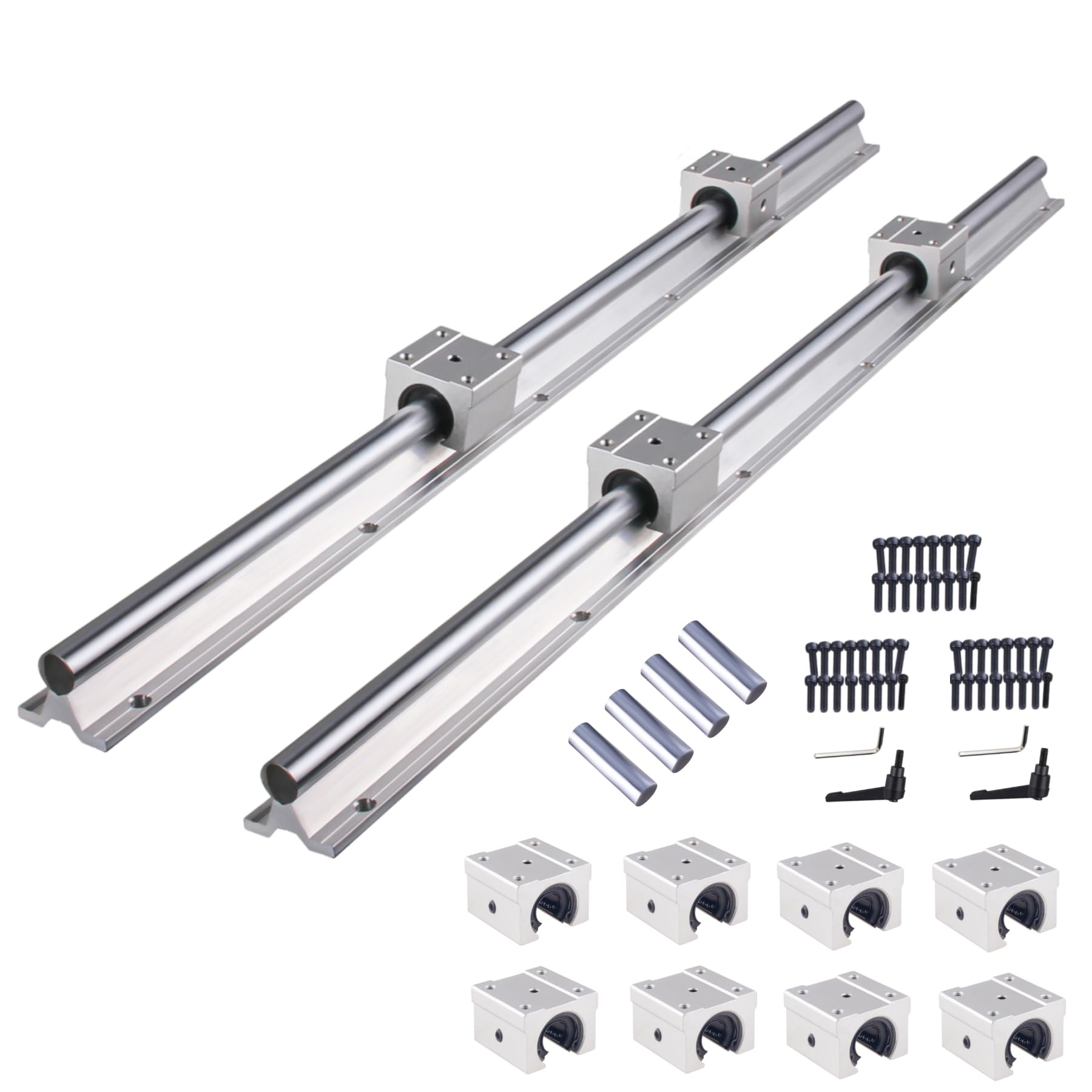 ANWOK Linear Rail 2PCS 12mm x 1200mm Linear Bearing Slide Set with 4PCS Block Bearings SCS12UU+4PCS Shaft Support Linear Shaft for CNC — Amazon image 13