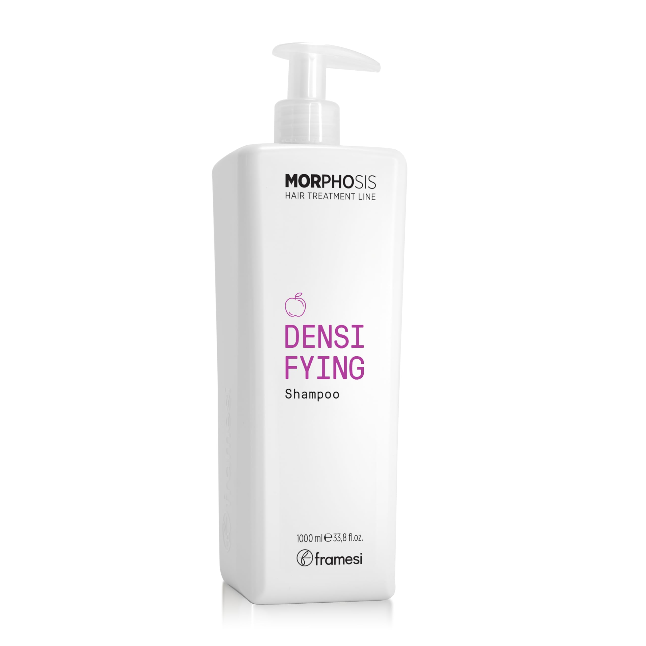 FRAMESI Morphosis Densifying Shampoo 33.8 fl oz, Strengthens Hair, For Sensitive Scalps, Natural Ingredients, Color Safe