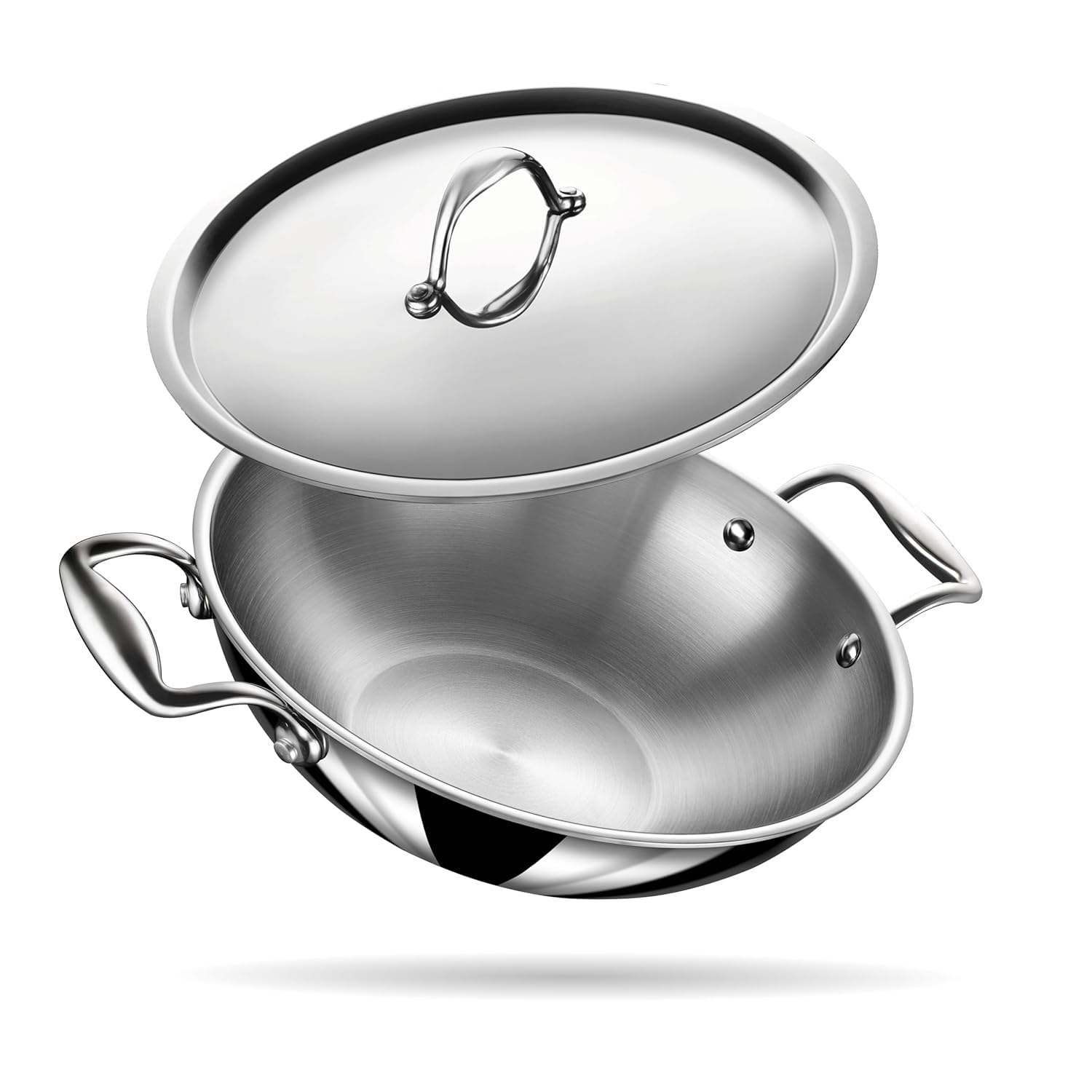 Lifelong Triply Kadai - 26cm, Even Heating -1
