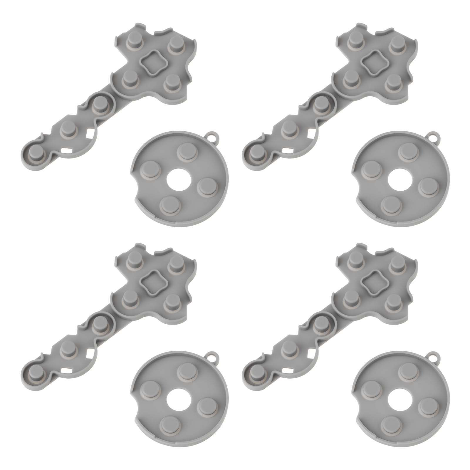 4 Set Game Console Controller Buttons Conductive Adhesive Pads Compatible with XBOX360 Controller