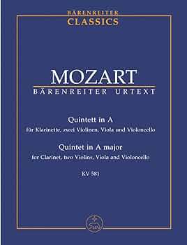 モーツァルト: クラリネット五重奏曲 イ長調 KV 581