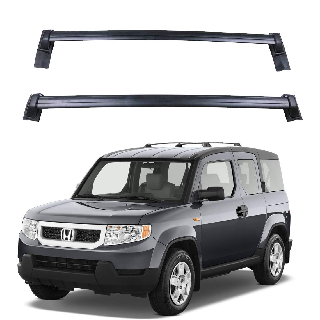 Roof Rack Cross Bars for 2003-2011 Honda Element Roof Rack TTop Rails Aluminum Carrier Roof Rails
