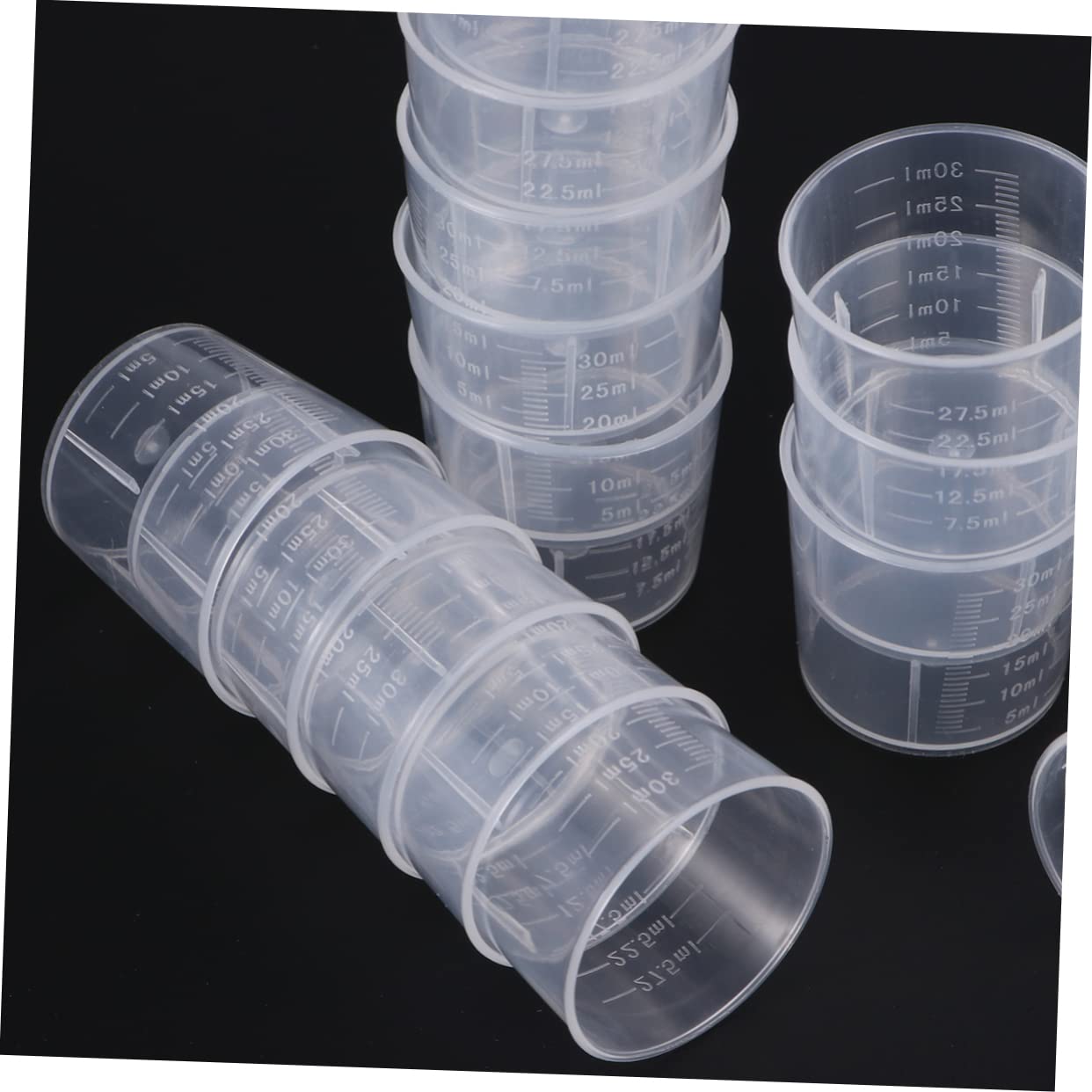 Zerodeko 120piezas Vasos Medidores Transparentes De Escala Graduada Utensilios De Medición Para Cocina y Laboratorio