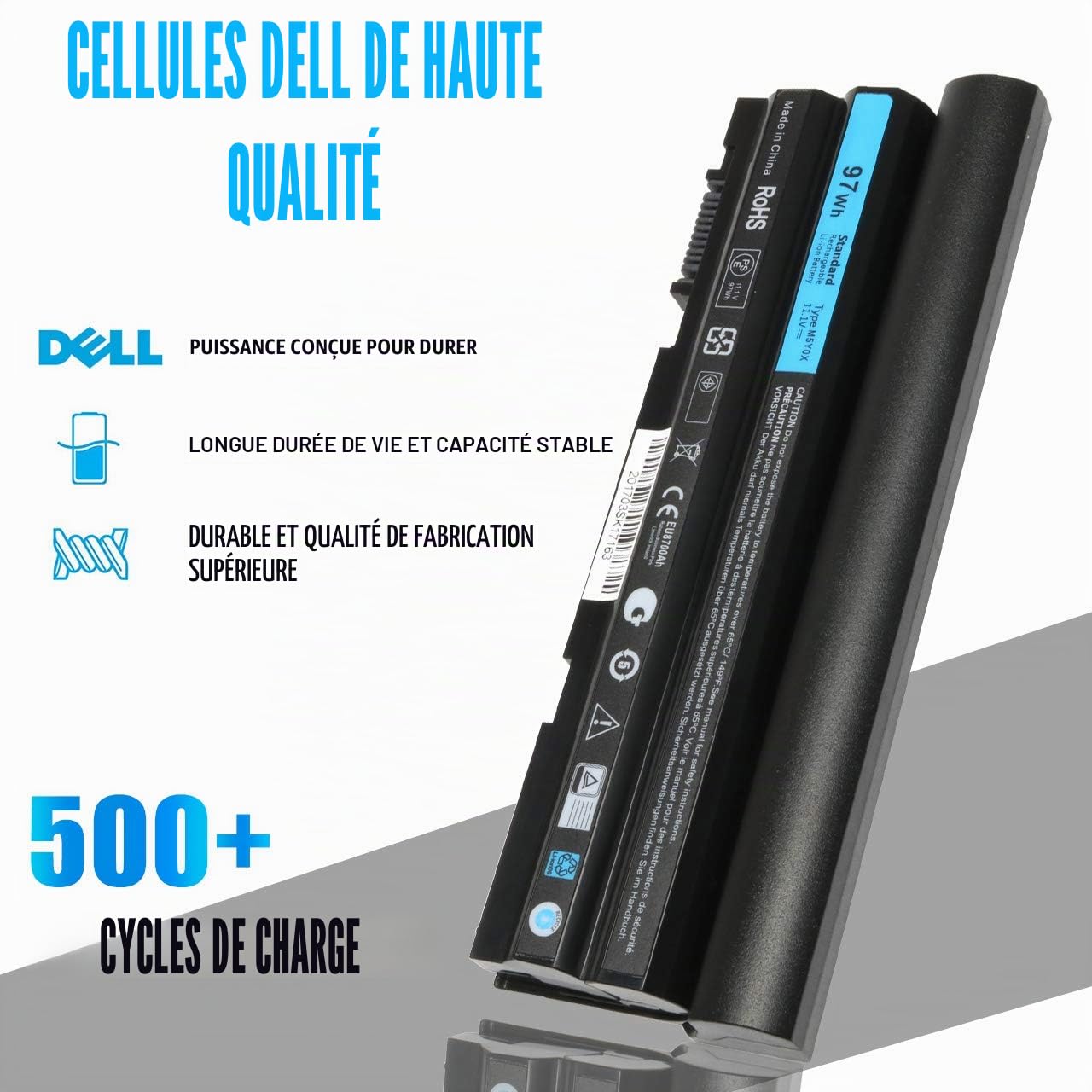 ANTIEE 97WH M5Y0X Laptop Batterie pour Dell Latitude E6420 E6430 P25G001 E6520 P14F001 E6530 E5420 E5520 E5430 E5530 P28G-001 E6440 E6540 P29F001 Vostro 3460 3560 Precision M2800 N3X1D T54FJ