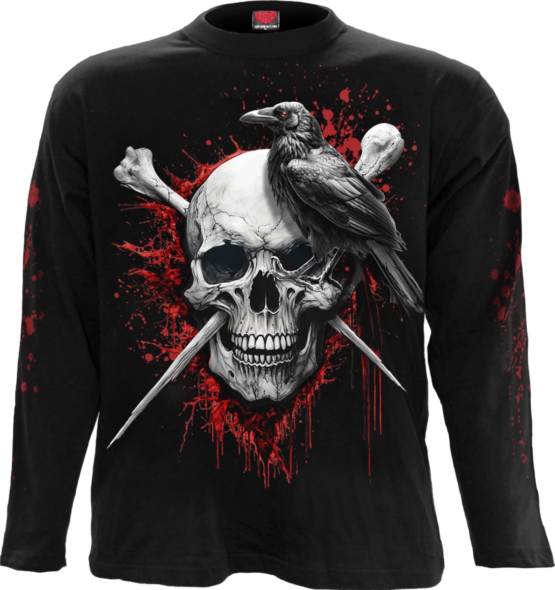 Spiral - Death Raven - Longsleeve T-Shirt Black - L