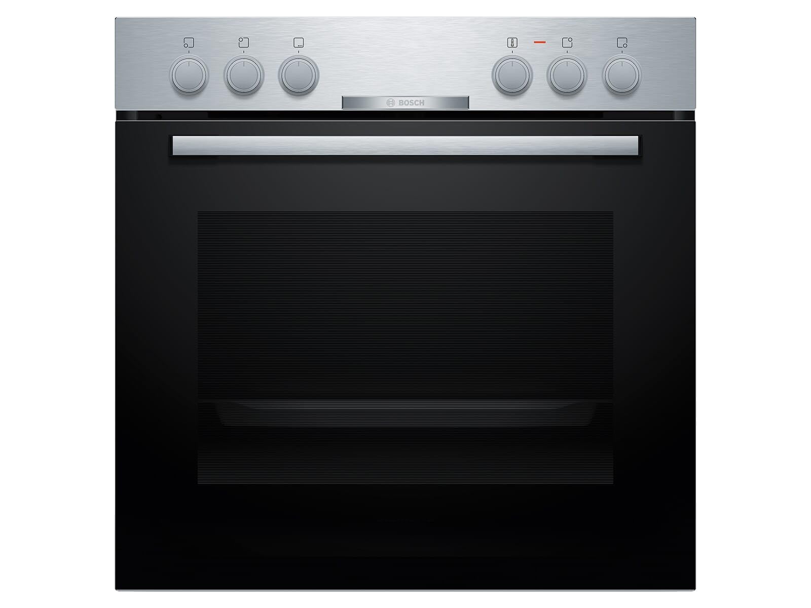 Bosch HND211CS63, Einbau-Herd-Set, Einbau-Herd 60 cm, HEA510BS3, Serie 2, 3D-Heißluft, Versenkknebel, Edelstahl & Elektro-Kochfeld 60 cm, NKN645GA2E, Serie 4, Herdgesteuert, 21 cm Kochzone, Mit Rahmen