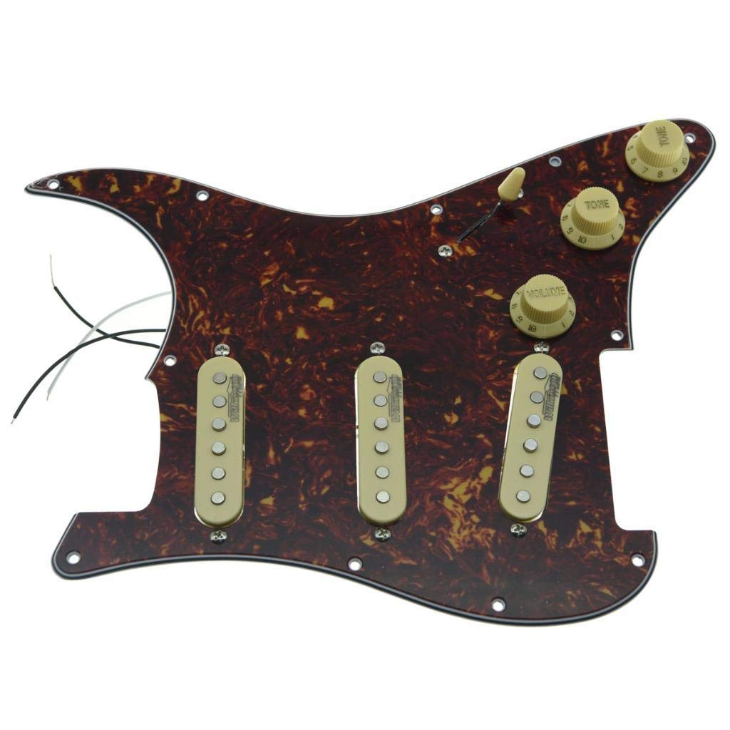 KAISH Vintage Tortoise Schlagbrett für E-Gitarre, vorverdrahtet, mit Wilkinson Pickups für FD Stratocaster, hergestellt in den USA oder Mexiko