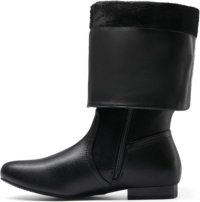 DREAM PAIRS Women's Wide Calf Knee High Pull On Fall Weather Winter Boots
