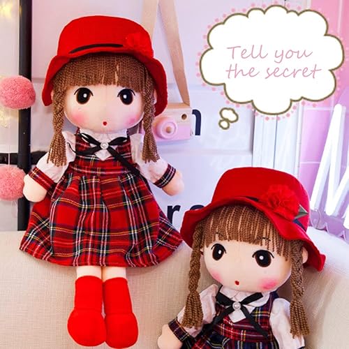 Miniatura 3 de Muñecas suaves para bebés, niñas y niños pequeños, muñeca de peluche con pelo de hilo - Encantadoras muñecas de trapo de peluche muñeca de princesa