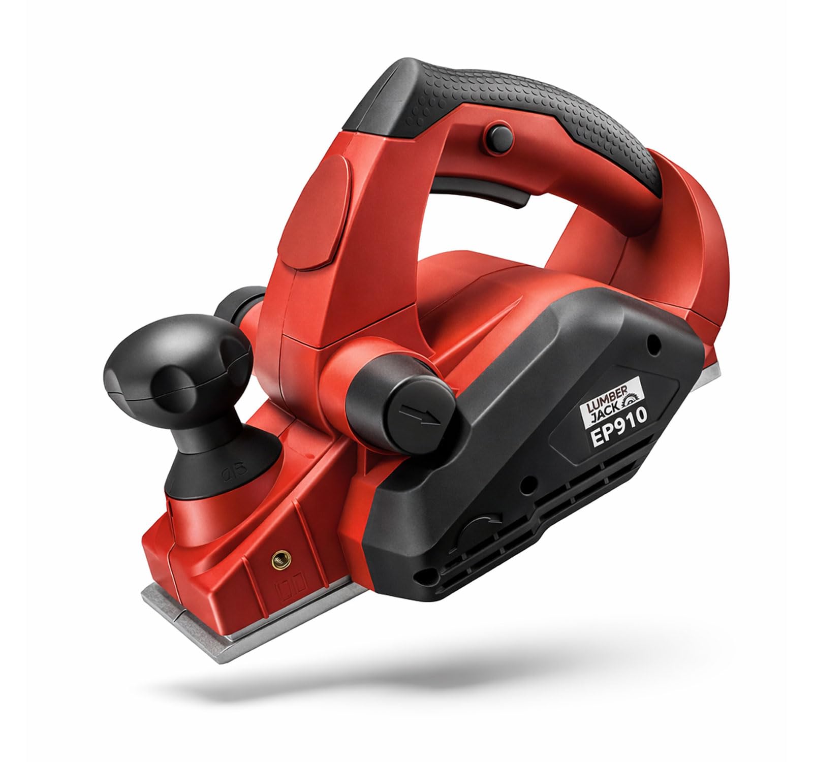 LUMBER JACK Electric Hand Planer 910W Power Wood Planning with 82mm Width, Planing Depth Adjustment, 16500 RPM Woodworking Tool Includes Blades & Dust Bag