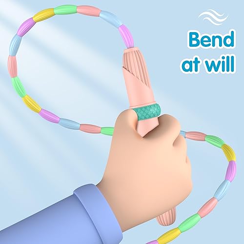 Miniatura 2 de Beaded Jump Rope 1 Pack/2 Pack, ACEONE Segmented Skipping Rope for Kids Adults, Adjustable Tangle-Free Toddler Jumping Rope for Fitness Exercise