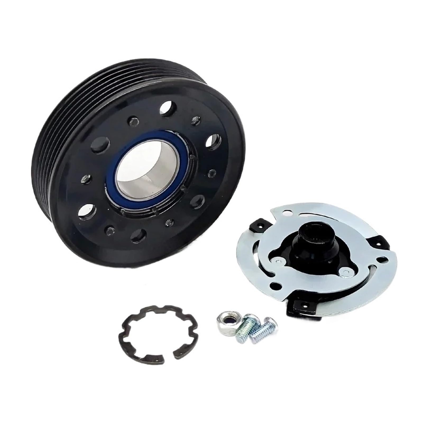 Nagshdu Clutch Assy Ac Clutch Fit For Vw Fit For Passat B6 1K0820803s 1K0820803g 1K0820803n 1K0820803q 1K0820808a A/C Ac Compressor Clutch Compressor
