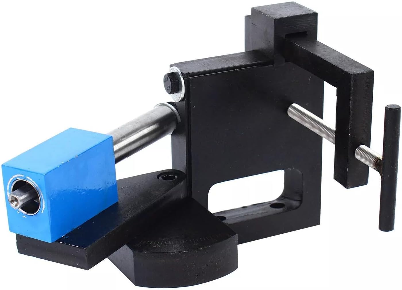 Industrial Professional Pipe and Tube Notcher 3/4" - 3" Fabrication Tool, Adjustable Angle 0-50°, Heavy-Duty for 3/4" to 3" OD Pipes, 1/2" Drill