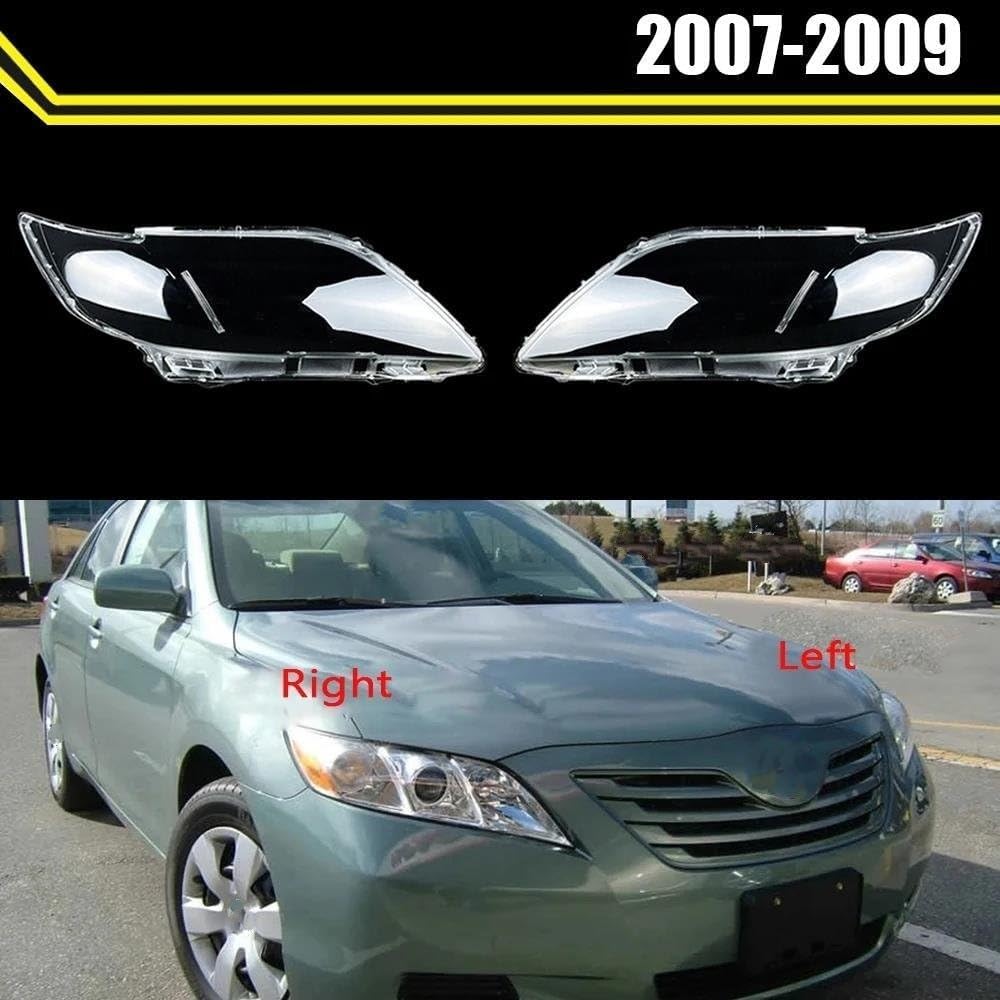 Car Lamp Hoods Front Car Protective Headlight Glass Lens Cover Shade Shell Auto Transparent Light Housing Lamp For Toyota For Camry 2007 2008 2009 Car Headlight Cover