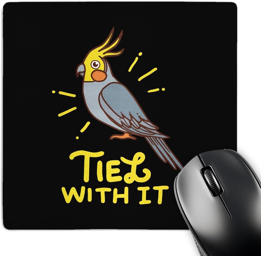 3dRose Cockatiel Parrot Bird with Tiel with It Mousepad
