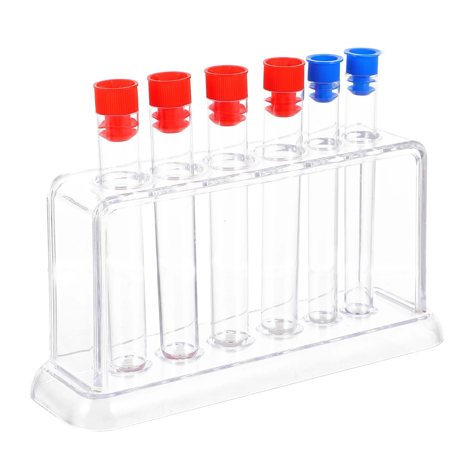 Acrylic Test Tube Rack, Laboratory Test Tube Holder Rack Kit - 6 Hole Stand for Precipitation Tubes