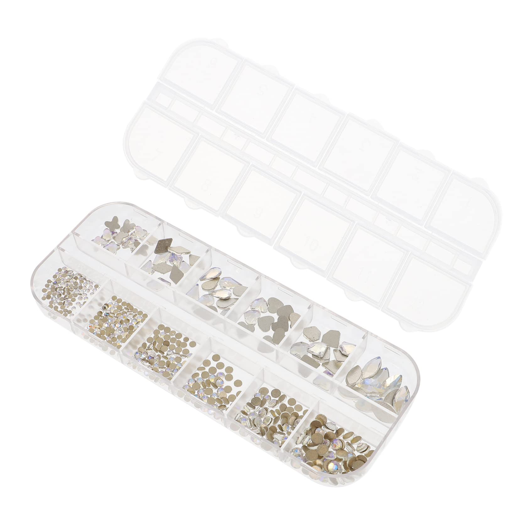 VICASKY DIY Craft Decor Flatback Manicure Diamonds Light Easy to Carry Nail Art Supplies