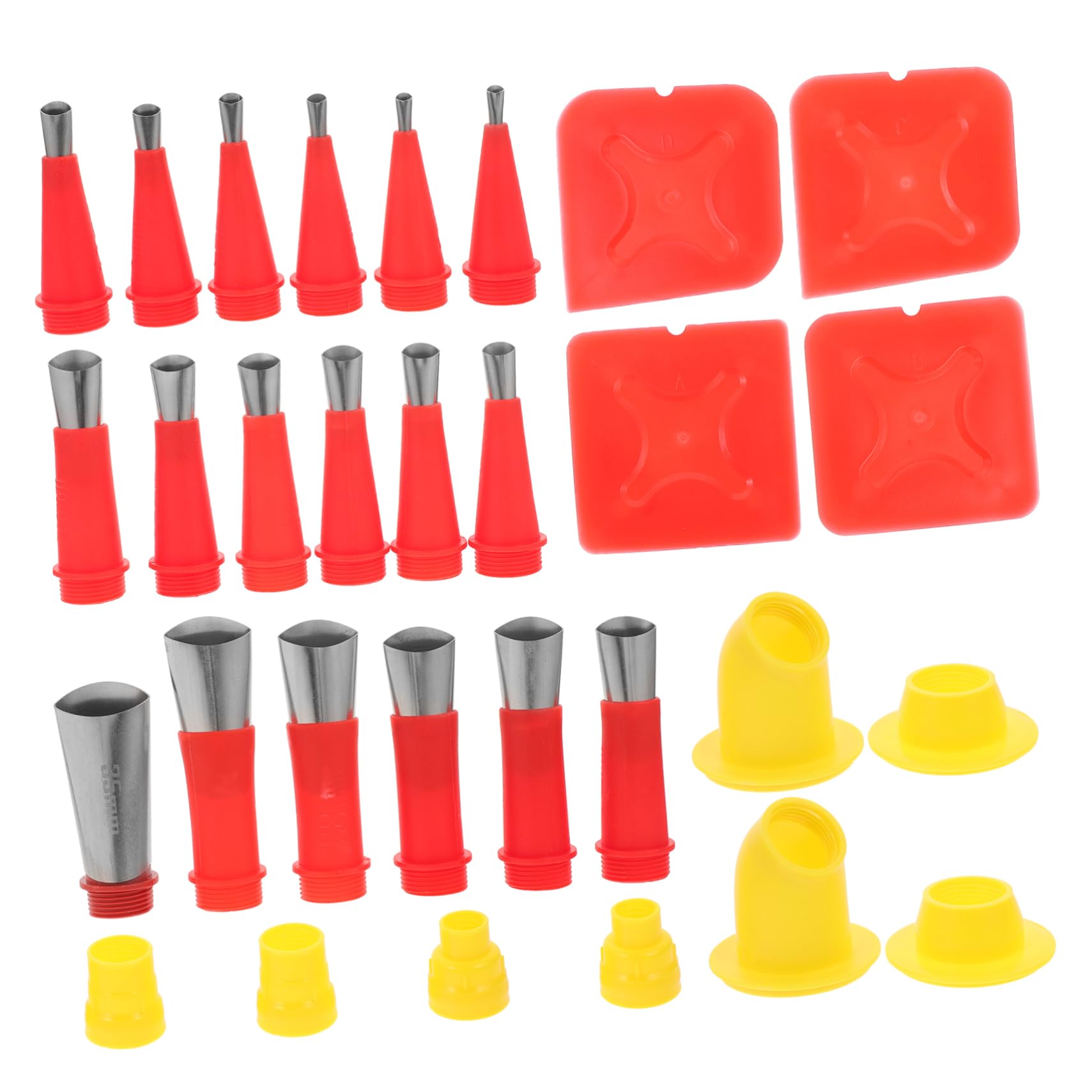 DOITOOL 4 Set Ugello Utensili Attrezzi Attrezzo Punta Per Calafataggio Suggerimenti Sul Calafataggio Kit Calafatare Punte Degli Ugelli Per Calafataggio Strumento Per Calafataggio Plastica