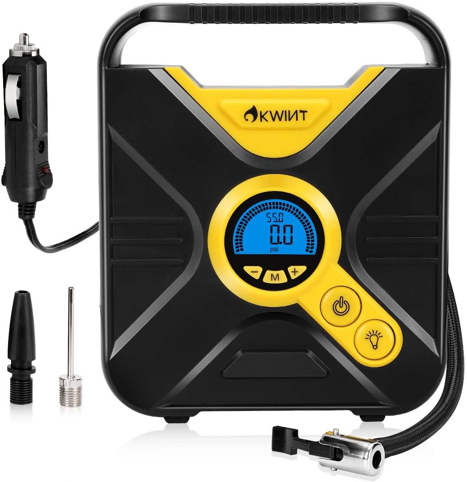 Portable Air Compressor Pump, Auto Digital Tire Inflator, 12V 150 PSI Tire Pump for Car, Truck, Bicycle, and Other Inflatables