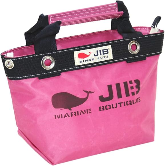 JIB ショルダーバッグインナージップ　ロゴショルダー付き　SSサイズ　ピンク 楽天市場】JIB ファスナーつきトートバッグ インナージップ S