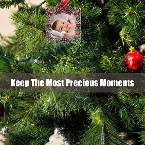 Yrx Christmas Tree Ornaments Photo Frame Ornaments Home Decor Christmas Holiday Keepsake Gift Xmas Gifts Decorations Pendant With Can Insert Photos (Gift) #TOP6
