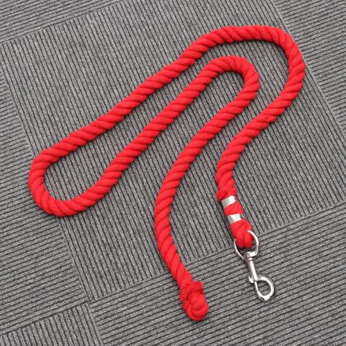 Corde cheval en coton avec mousqueton déclencheur rouge - 6