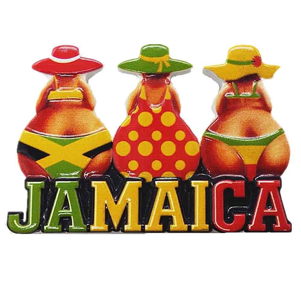 Muyu Magnet Jamaica 3D Seaside Style North America Souvenir Fridge Magnet,Home & Kitchen Decoration Magnetic Sticker Refrigerator Magnet Travel Souvenir Gift