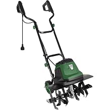 Prostormer 18 Inch Corded Electric Tiller Cultivator, 15Amp Motor with 6 Steel Tines, Heavy Duty Garden Tiller for Soil Cultivation, Lawn, and Yard Care