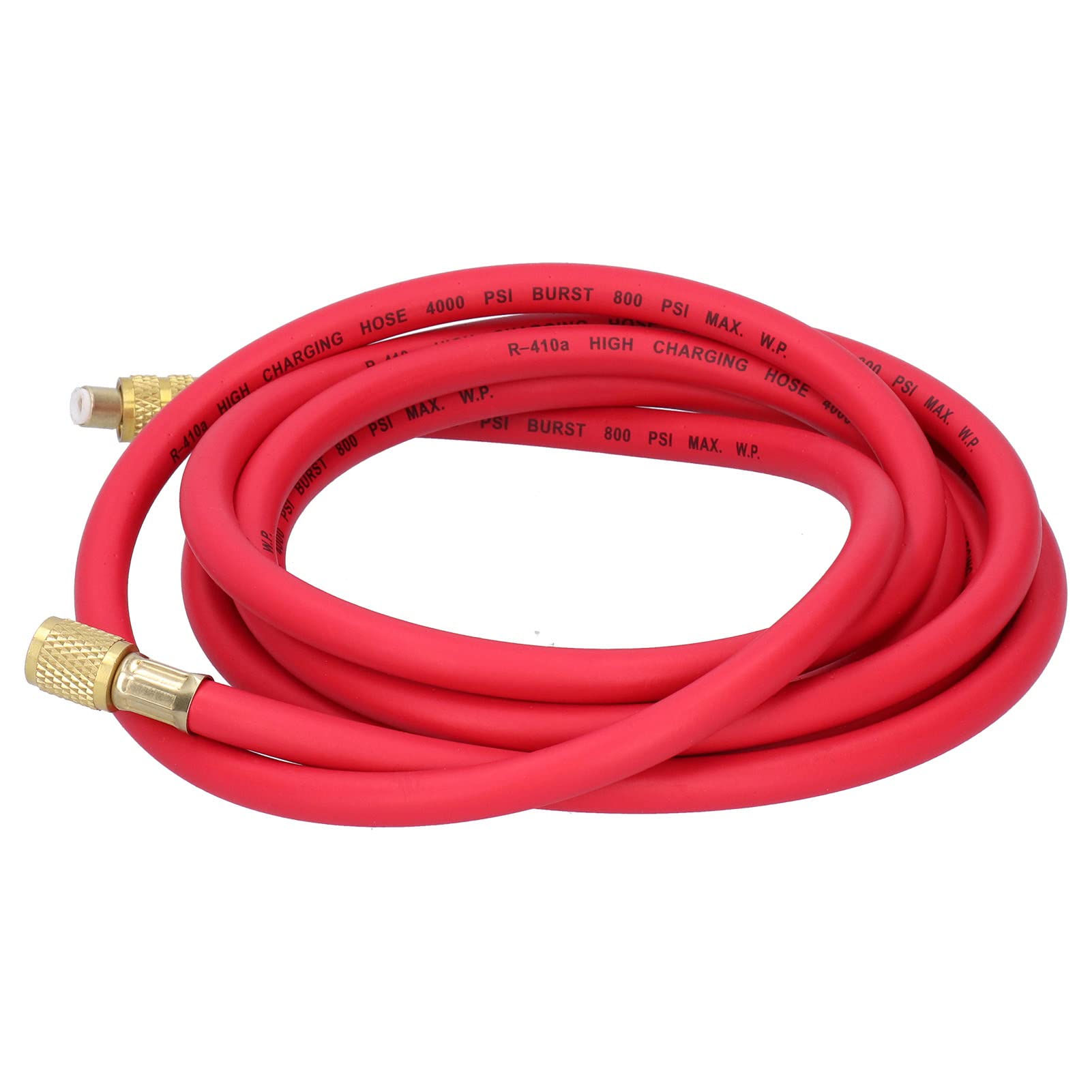 Manguera de Carga de Refrigerante, Tubo de Adición de Fluoruro, Herramienta de Reparación de Aire Acondicionado para Coche, Accesorios para Coche (3 Metros para R410, Sencillo)