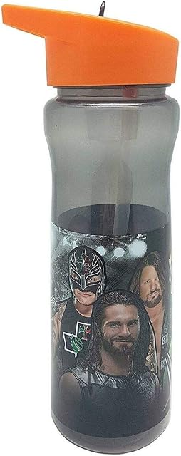 WWE Drinks Bottle, Polypropylene Plastic Multicoloured 600ml