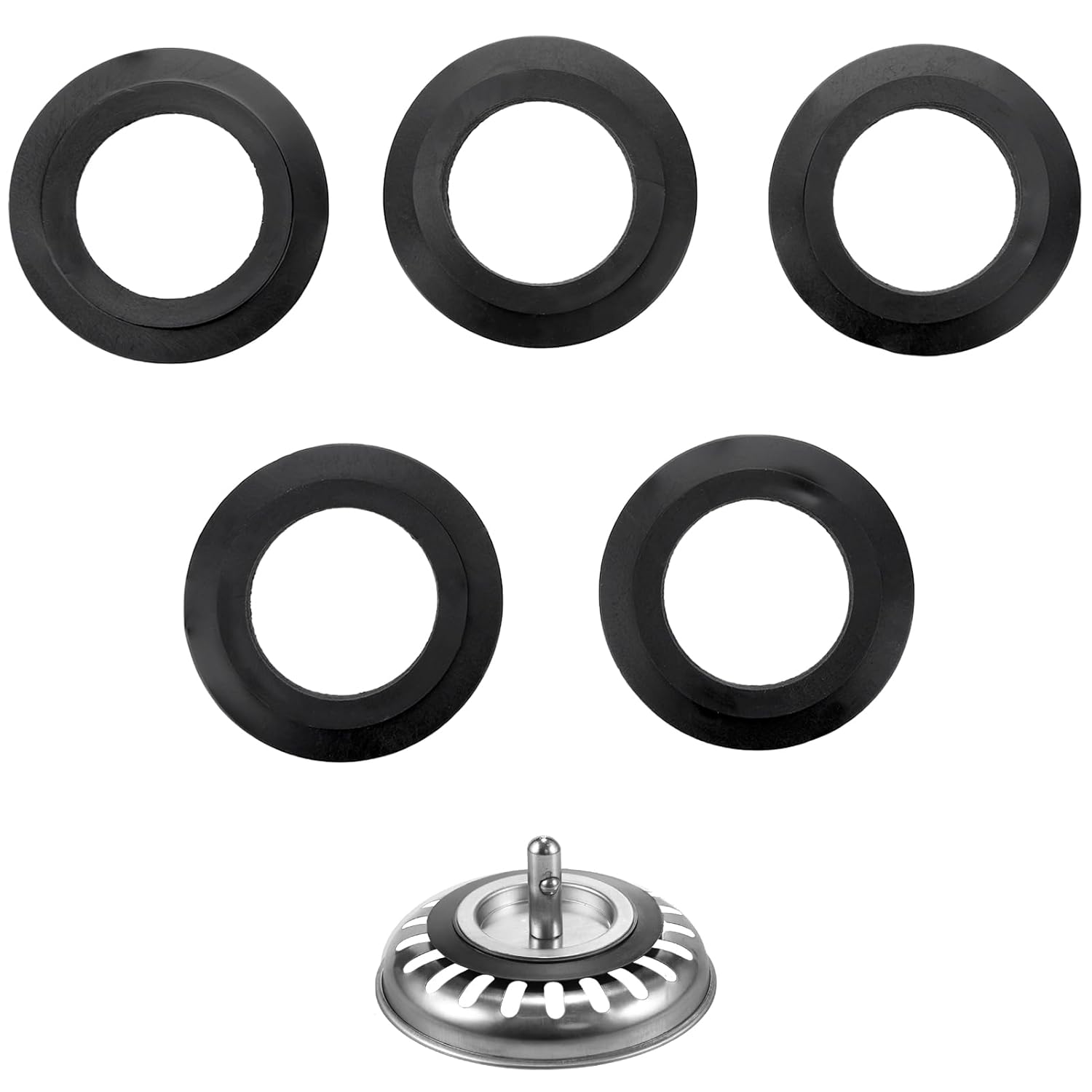 ORings Rubber Gasket 5 Pcs Franke Sink Plug Rubber Seal Washers Pipe