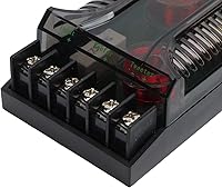 Vista 7 de 2 piezas de audio para automóvil, cruce de audio para automóvil, protección contra sobrecorriente universal de disipación de calor, divisor