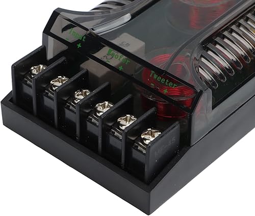 Miniatura 7 de 2 piezas de audio para automóvil, cruce de audio para automóvil, protección contra sobrecorriente universal de disipación de calor, divisor de