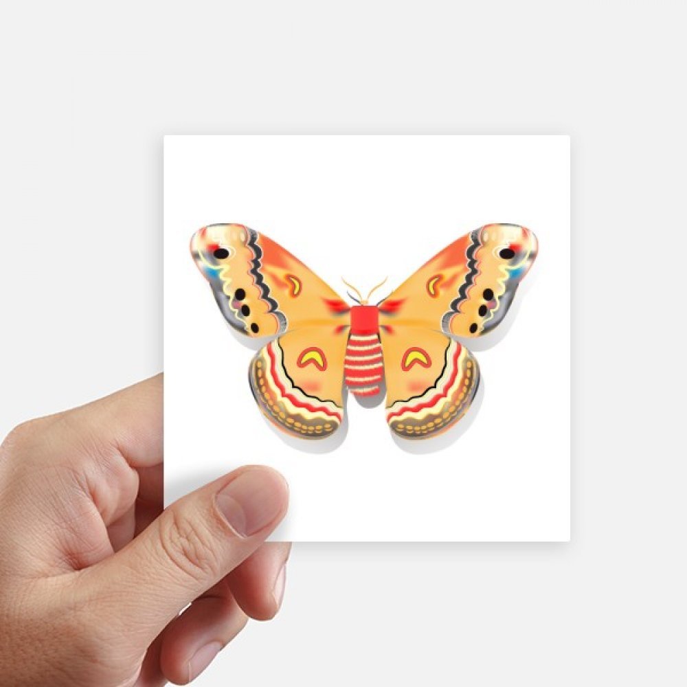 Autocollants papillon chinois 3D orange 10x10cm sticker mural et deco moto DIYthinker 8pcs