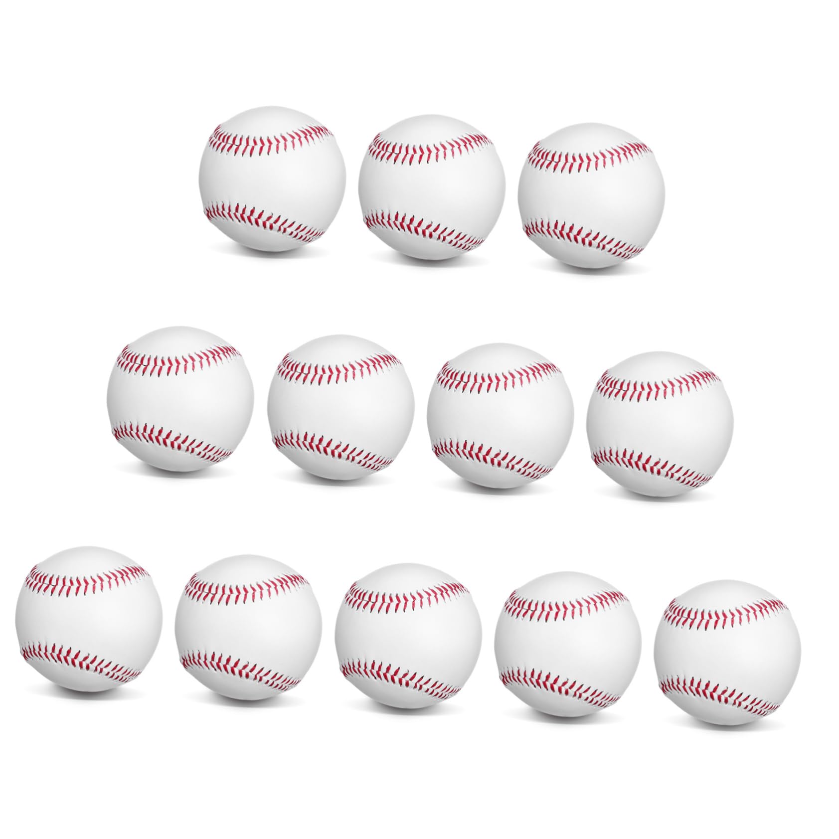 12 Balones de Pvc Béisbol Piezas de Entrenamiento para Principiantes
