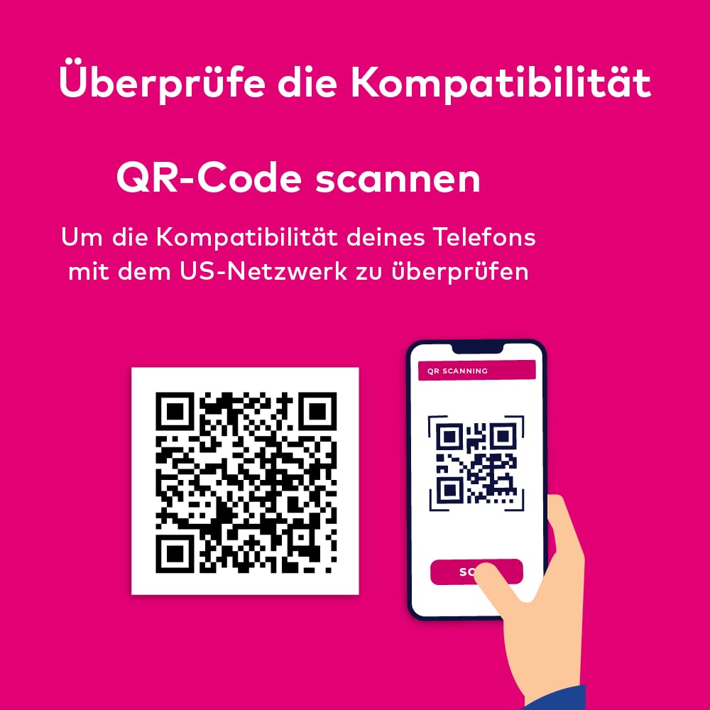 TSIM Prepaid USA SIM-Karte für 30 Tage Reise | Unbegrenzte 4G/5G High-Speed-Daten in den USA | Unbegrenzte lokale Anrufe + Kostenlose eingehende Anrufe & SMS | Aufgerüstete 5G SIM-Karte