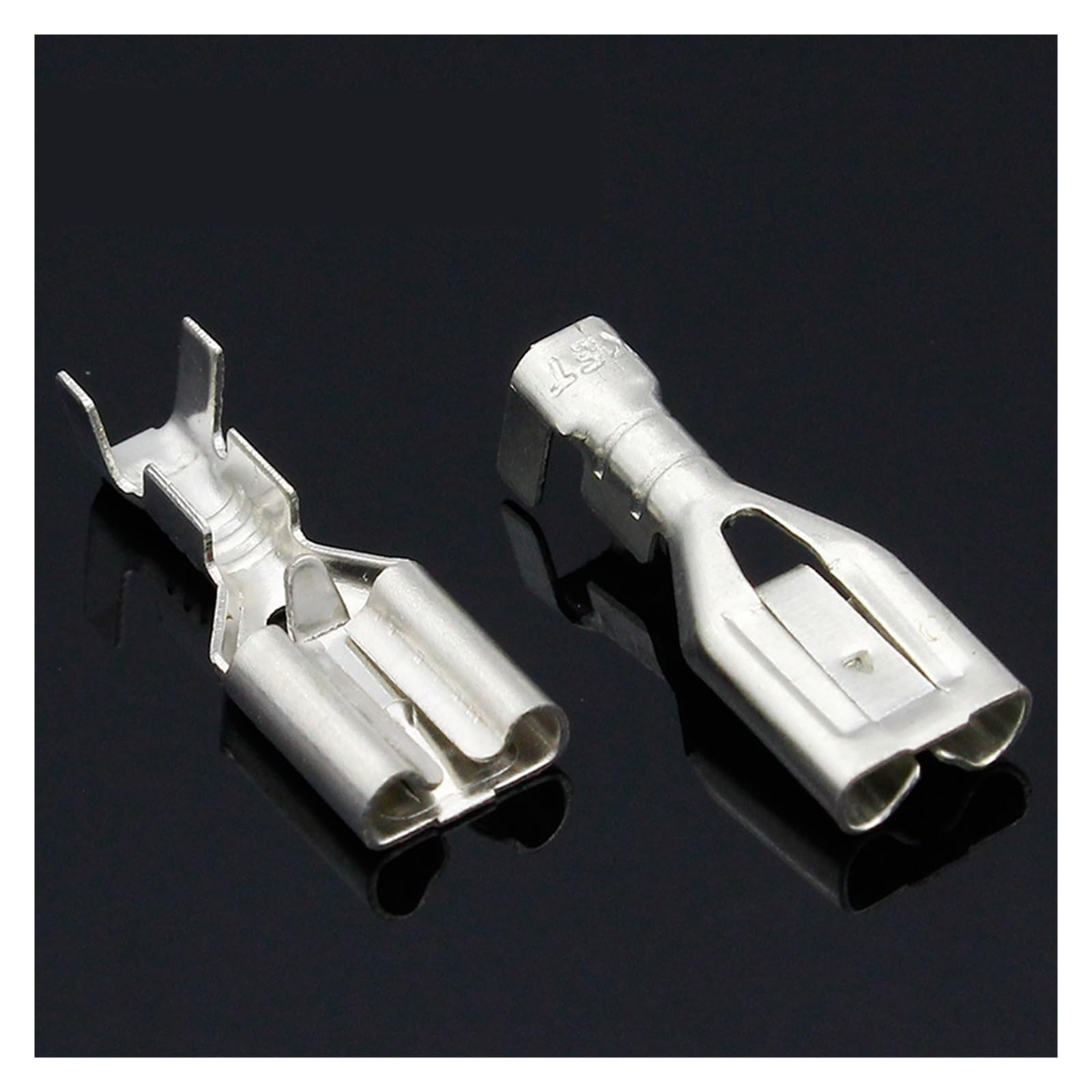 REIUAFWYGV 50PCS 6.3mm 6.3 Crimp Terminal Male Female Spade Connector Crimping terminals