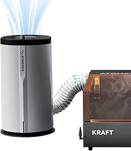 ATOMSTACK D3 Air Purifier for Laser Engravers 99.9% Filtration Efficiency 5 Layer Filtration System Fume Extraction for En…