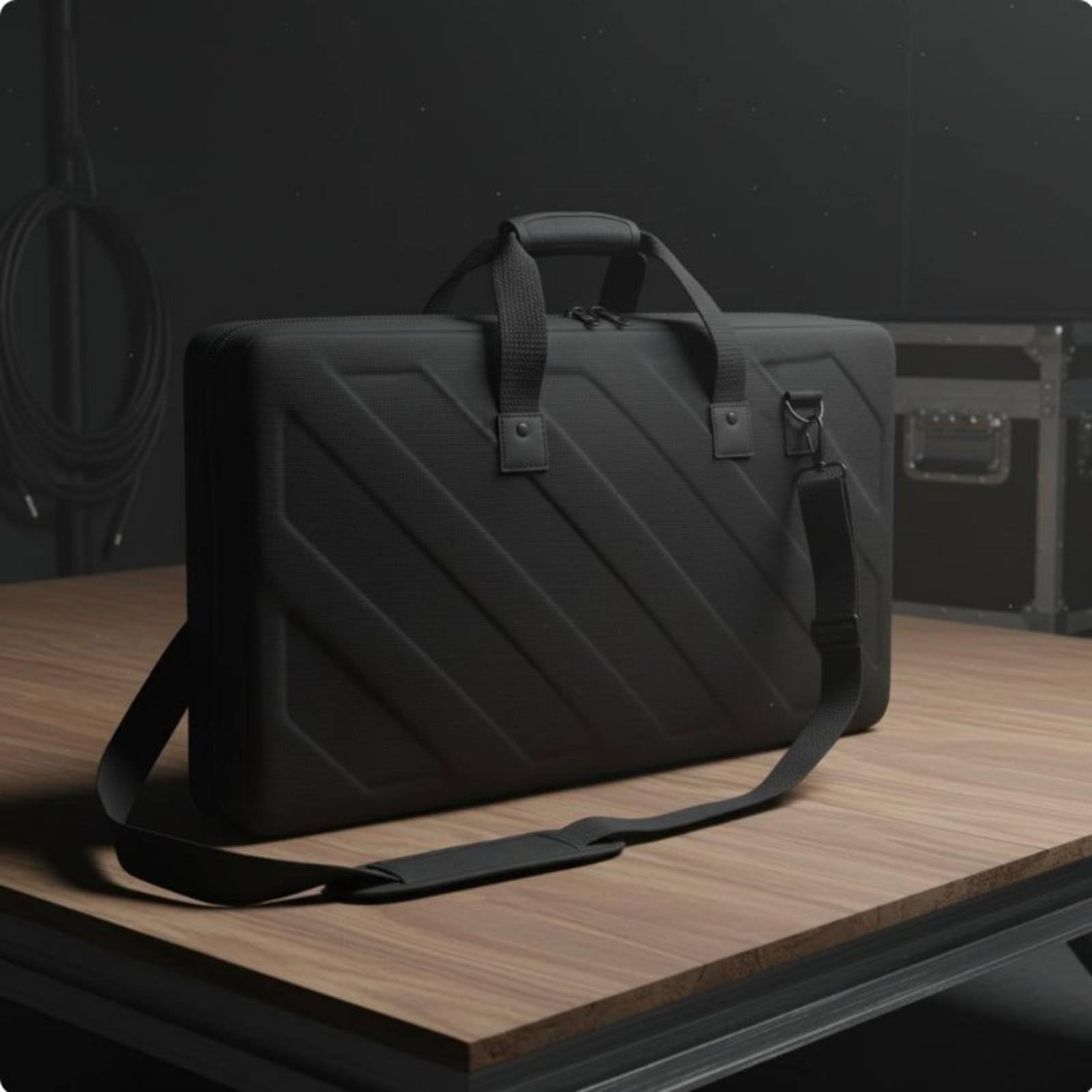 Custodia per Controller DJ Portatile Borsa da Trasporto per Console DJ Robusto Viaggio, Eventi, 78 49 14CM Con Tracolla
