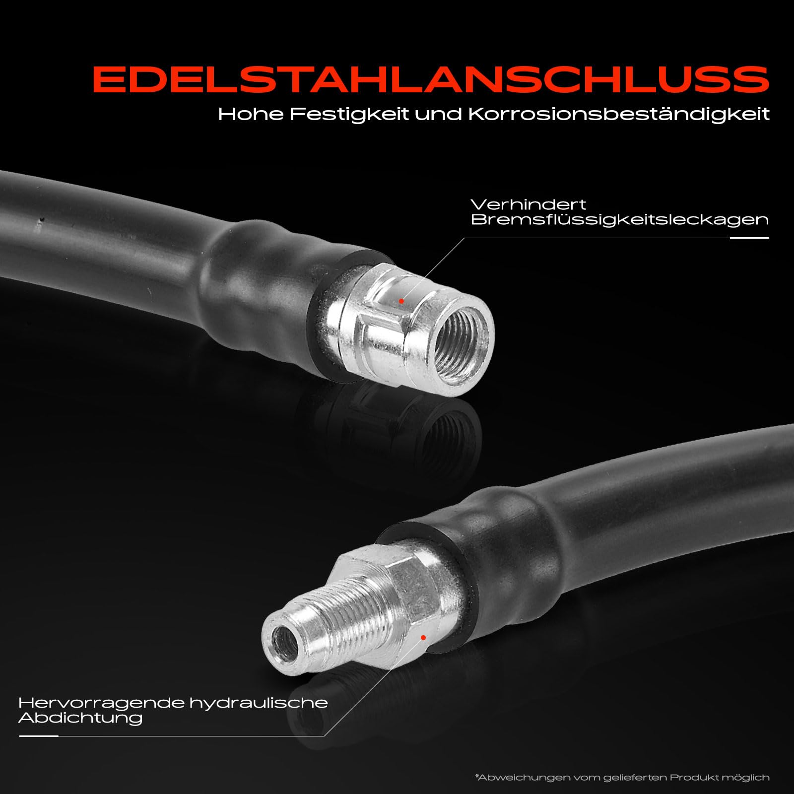 Frankberg 2x Bremsschlauch Vorne Links Rechts Kompatibel mit C219 CLS280 CLS300 CLS320 CLS350 CLS500 2004-2010 W211 E200 E220 E230 E280 E320 2002-2015 Replace# 2304200048